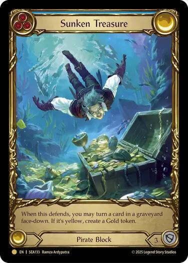 Sunken Treasure [SEA133] (High Seas)  Cold Foil | Good Games Adelaide SA