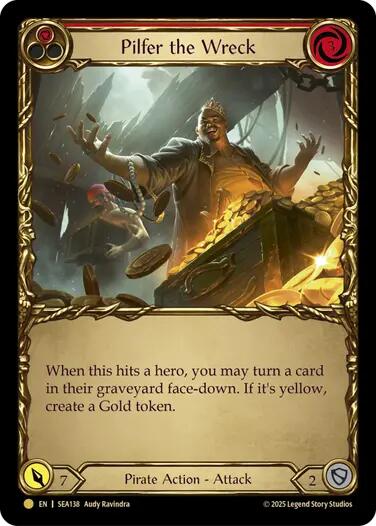 Pilfer the Wreck (Red) (Treasure) [SEA138] (High Seas)  Cold Foil | Good Games Adelaide SA