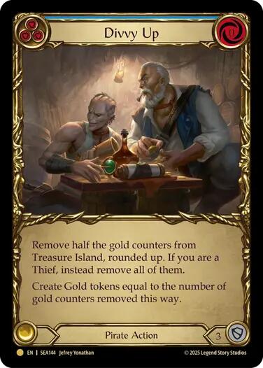 Divvy Up (Treasure) [SEA144] (High Seas)  Cold Foil | Good Games Adelaide SA