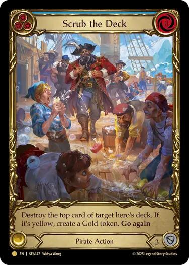 Scrub the Deck (Treasure) [SEA147] (High Seas)  Cold Foil | Good Games Adelaide SA