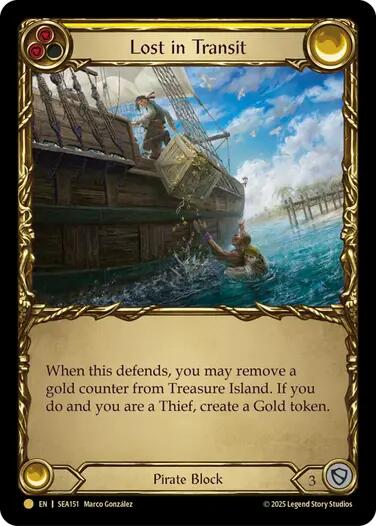Lost in Transit (Treasure) [SEA151] (High Seas)  Cold Foil | Good Games Adelaide SA