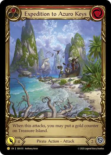 Expedition to Azuro Keys (Treasure) [SEA155] (High Seas)  Cold Foil | Good Games Adelaide SA