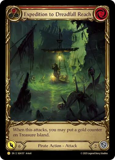 Expedition to Dreadfall Reach (Treasure) [SEA157] (High Seas)  Cold Foil | Good Games Adelaide SA