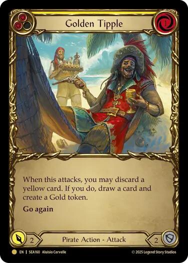 Golden Tipple (Yellow) (Treasure) [SEA160] (High Seas)  Cold Foil | Good Games Adelaide SA