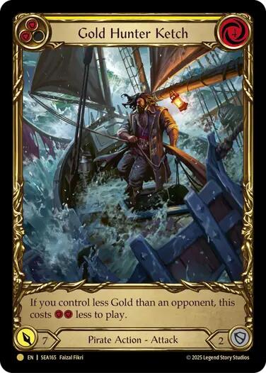 Gold Hunter Ketch (Treasure) [SEA165] (High Seas)  Cold Foil | Good Games Adelaide SA