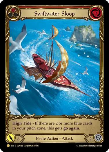 Swiftwater Sloop (Red) (Treasure) [SEA166] (High Seas)  Cold Foil | Good Games Adelaide SA