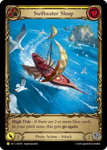 Swiftwater Sloop (Yellow) (Treasure) [SEA167] (High Seas)  Cold Foil | Good Games Adelaide SA