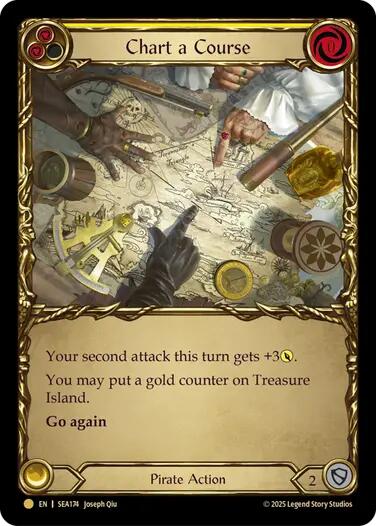Chart a Course (Yellow) (Treasure) [SEA174] (High Seas)  Cold Foil | Good Games Adelaide SA