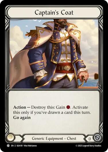 Captain's Coat (Treasure) [SEA181] (High Seas)  Cold Foil | Good Games Adelaide SA