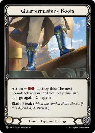 Quartermaster's Boots (Treasure) [SEA185] (High Seas)  Cold Foil | Good Games Adelaide SA