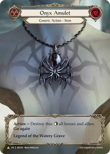 Onyx Amulet (Treasure) [SEA191] (High Seas)  Cold Foil | Good Games Adelaide SA