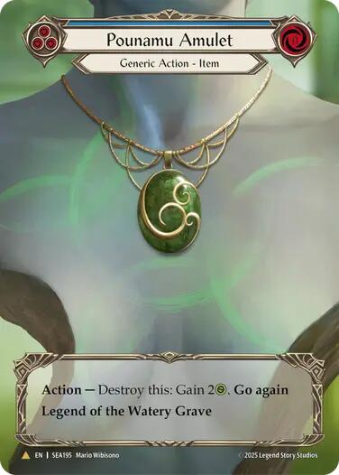 Pounamu Amulet (Treasure) [SEA195] (High Seas)  Cold Foil | Good Games Adelaide SA