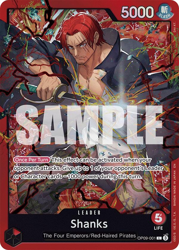 Shanks (OP09-001) [Starter Deck: Red Shanks] | Good Games Adelaide SA