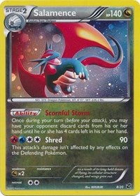 Salamence (8/20) (Cosmos Holo) (Blister Exclusive) [Black & White: Dragon Vault] | Good Games Adelaide SA