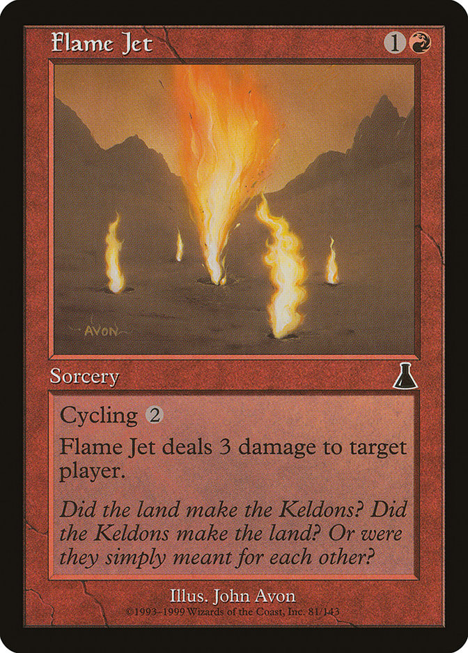 Flame Jet 81 (Urza's Destiny)  - Foil | Good Games Adelaide SA