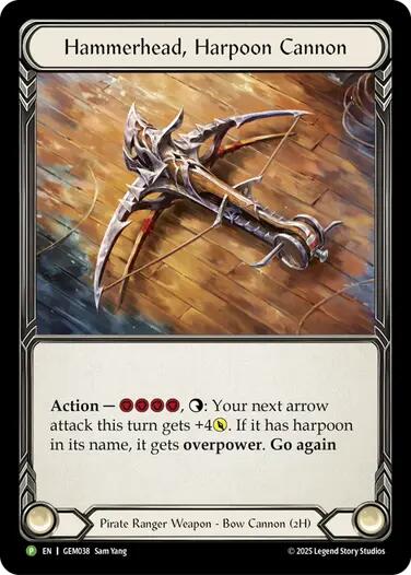 Hammerhead, Harpoon Cannon [GEM038] (GEM Pack 2)  Cold Foil | Good Games Adelaide SA