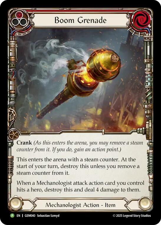 Boom Grenade (Red) [GEM040] (GEM Pack 2)  Cold Foil | Good Games Adelaide SA