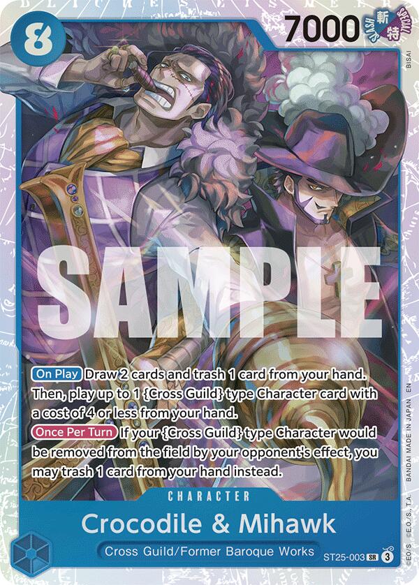 Crocodile & Mihawk [Starter Deck: Blue Buggy] | Good Games Adelaide SA
