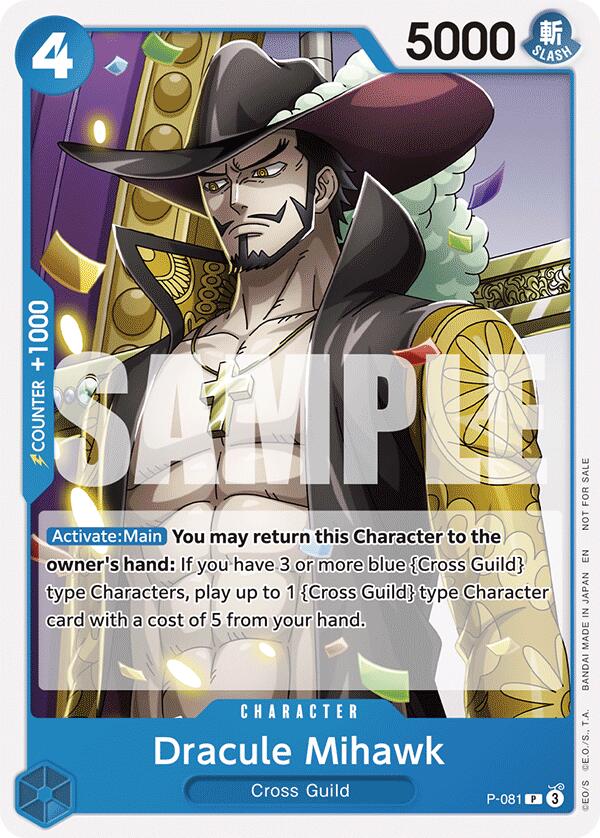 Dracule Mihawk (A Fist of Divine Speed Release Event) [One Piece Promotion Cards] | Good Games Adelaide SA