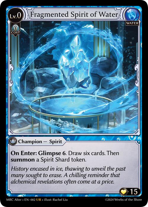 Fragmented Spirit of Water (2) [Mercurial Heart Alter Edition] | Good Games Adelaide SA