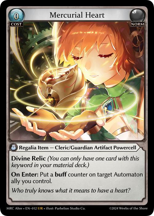 Mercurial Heart (12) [Mercurial Heart Alter Edition] | Good Games Adelaide SA