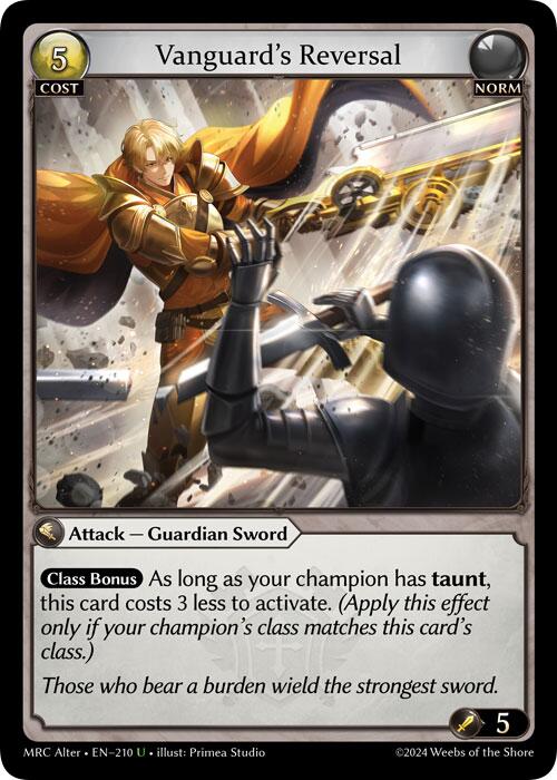 Vanguard's Reversal (210) [Mercurial Heart Alter Edition] | Good Games Adelaide SA