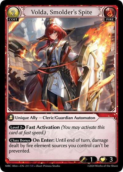 Volda, Smolder's Spite (211) [Mercurial Heart Alter Edition] | Good Games Adelaide SA