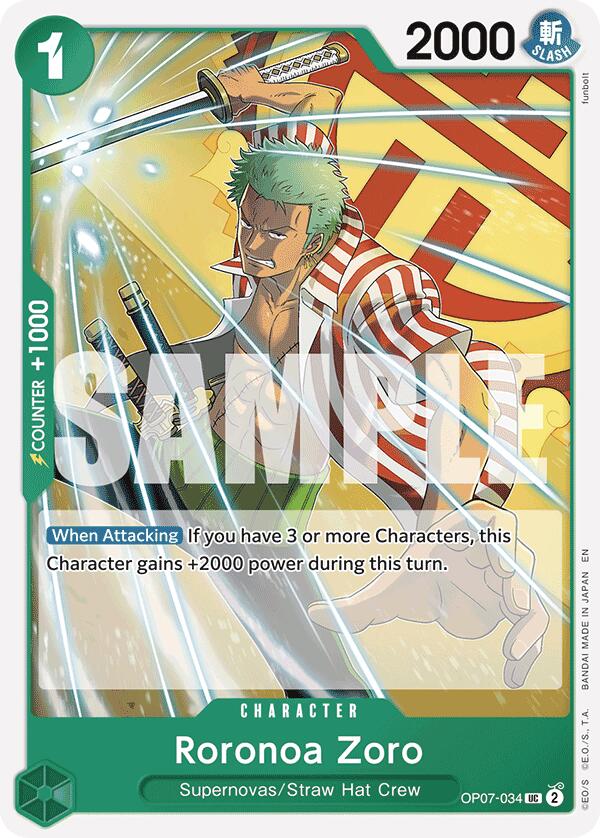 Roronoa Zoro (Reprint) [Starter Deck: GREEN Jewelry Bonney] | Good Games Adelaide SA