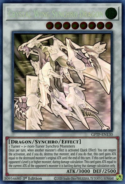 Crystal Wing Synchro Dragon [GFTP-EN130] Ghost Rare | Good Games Adelaide SA