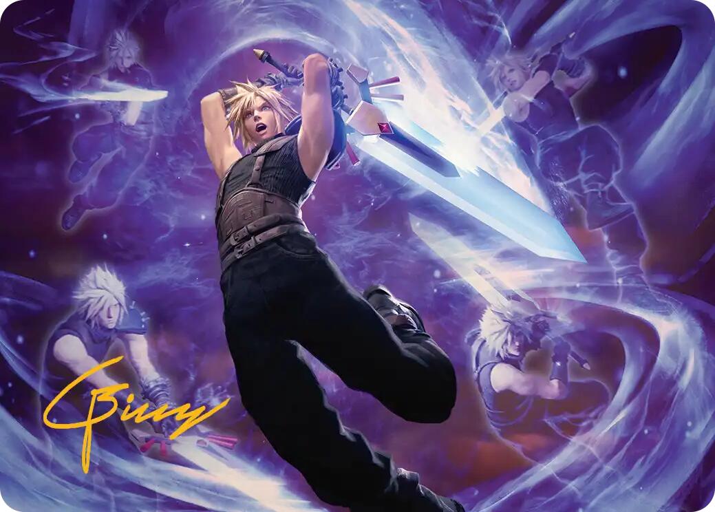 Cloud's Limit Break Art Card (Gold-Stamped Signature) [FINAL FANTASY Art Series] | Good Games Adelaide SA