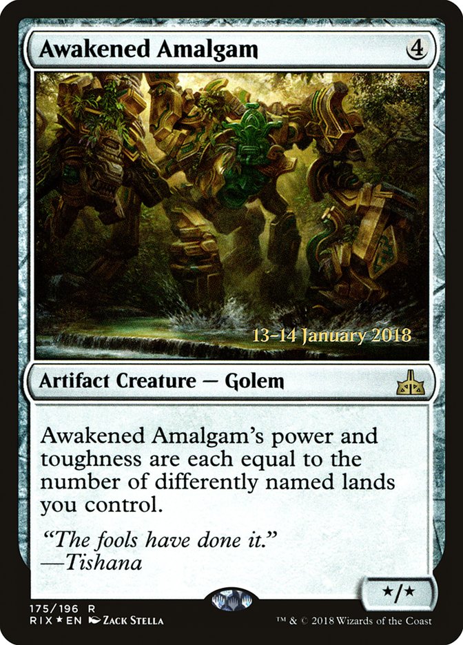 Awakened Amalgam [Rivals of Ixalan Promos] | Good Games Adelaide SA