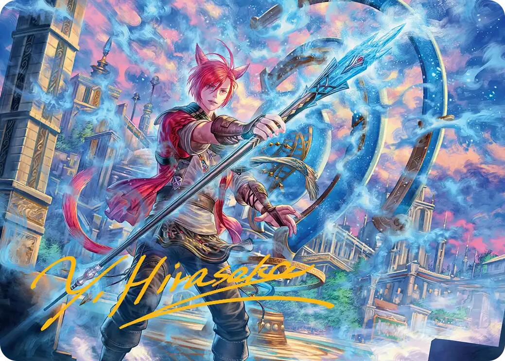 G'raha Tia, Scion Reborn Art Card (19) (Gold-Stamped Signature) [FINAL FANTASY Art Series] | Good Games Adelaide SA