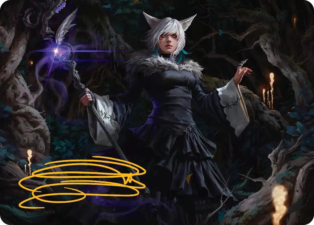 Y'shtola, Night's Blessed Art Card (21) (Gold-Stamped Signature) [FINAL FANTASY Art Series] | Good Games Adelaide SA