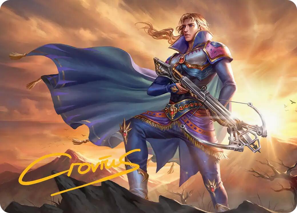 Edgar, Master Machinist Art Card (Gold-Stamped Signature) [FINAL FANTASY Art Series] | Good Games Adelaide SA