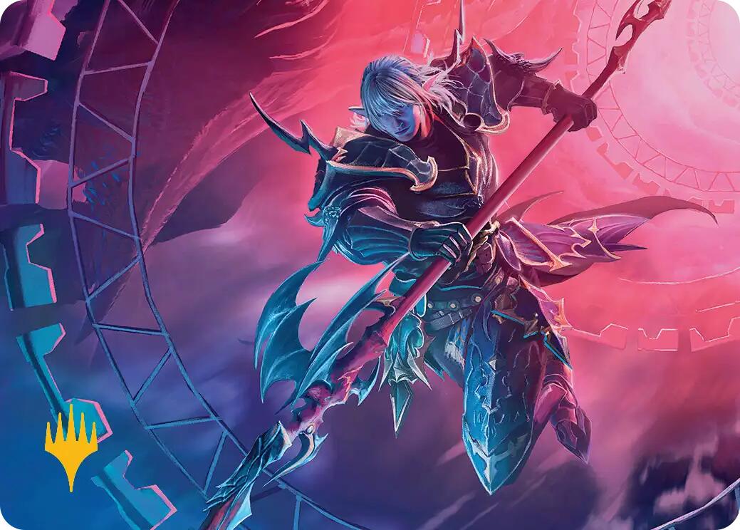 Estinien Varlineau Art Card (Gold-Stamped Planeswalker Symbol) [FINAL FANTASY Art Series] | Good Games Adelaide SA