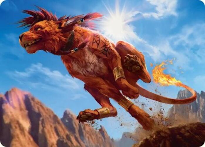 Red XIII, Proud Warrior Art Card [FINAL FANTASY Art Series] | Good Games Adelaide SA