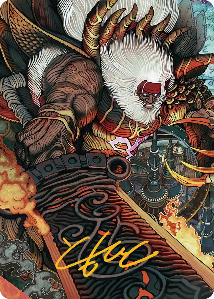 Braska's Final Aeon Art Card (Gold-Stamped Signature) [FINAL FANTASY Art Series] | Good Games Adelaide SA