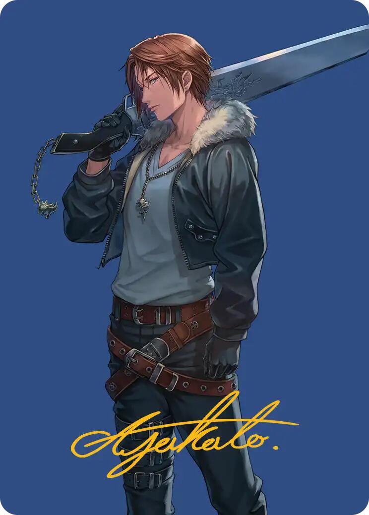 Squall, SeeD Mercenary Art Card (Gold-Stamped Signature) [FINAL FANTASY Art Series] | Good Games Adelaide SA