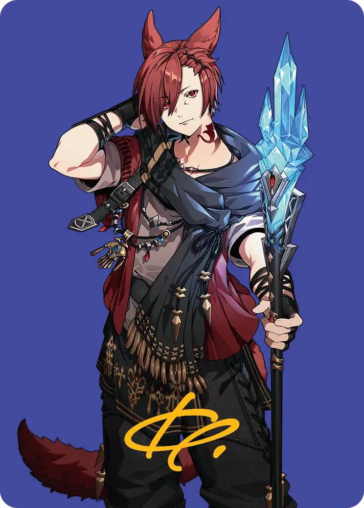 G'raha Tia, Scion Reborn Art Card (51) (Gold-Stamped Signature) [FINAL FANTASY Art Series] | Good Games Adelaide SA