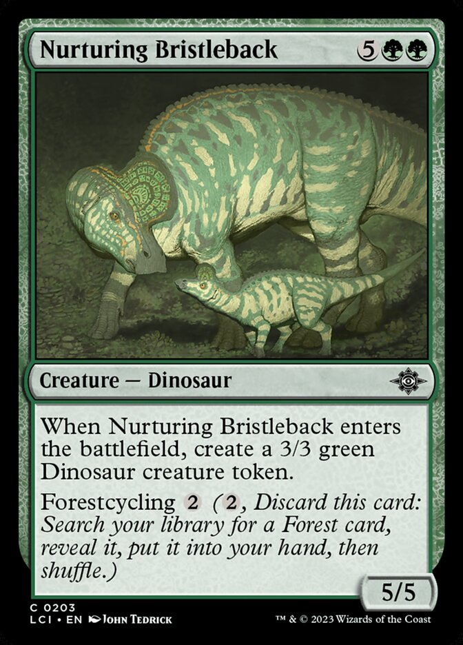 Nurturing Bristleback 203 (The Lost Caverns of Ixalan)  - Foil | Good Games Adelaide SA