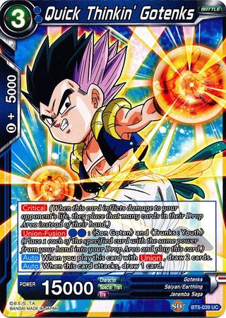 Quick Thinkin' Gotenks (BT5-039) [Miraculous Revival] | Good Games Adelaide SA