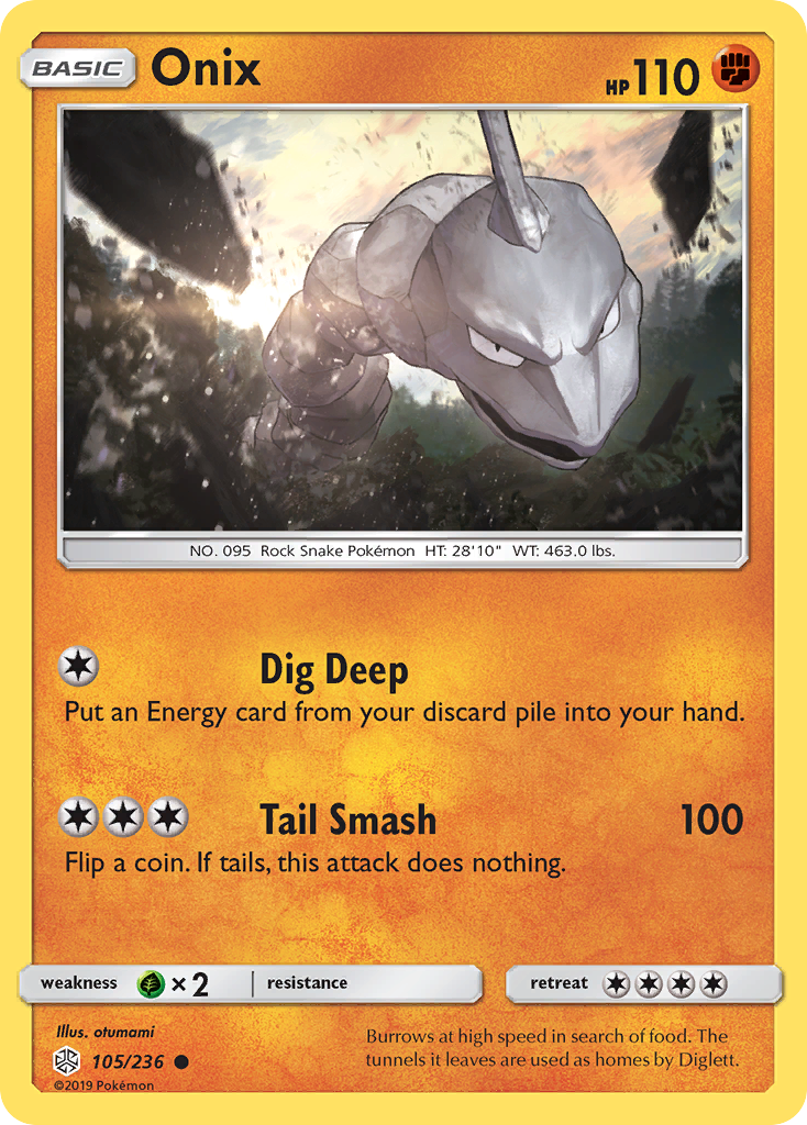 Onix (105/236) [Sun & Moon: Cosmic Eclipse] | Good Games Adelaide SA