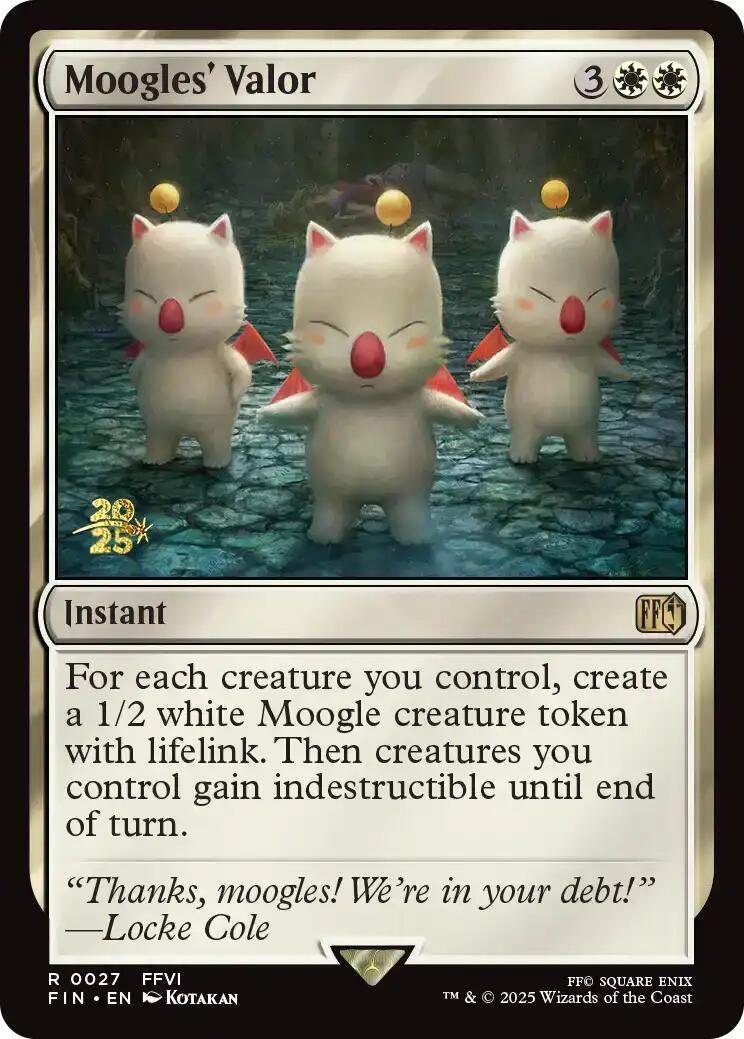Moogles' Valor [FINAL FANTASY Prerelease Promo] | Good Games Adelaide SA