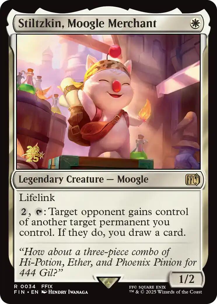 Stiltzkin, Moogle Merchant [FINAL FANTASY Prerelease Promo] | Good Games Adelaide SA