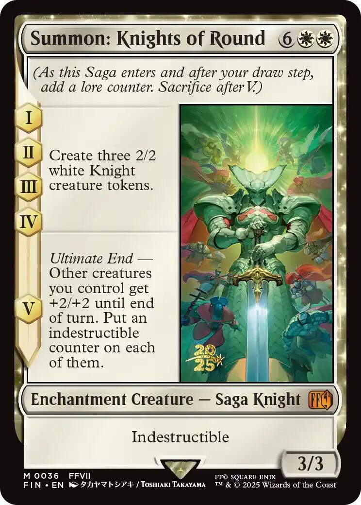 Summon: Knights of Round [FINAL FANTASY Prerelease Promo] | Good Games Adelaide SA