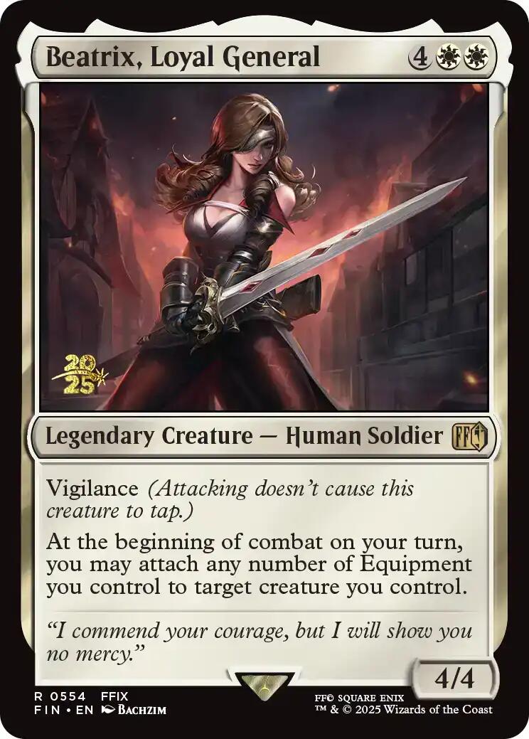 Beatrix, Loyal General [FINAL FANTASY Prerelease Promo] | Good Games Adelaide SA