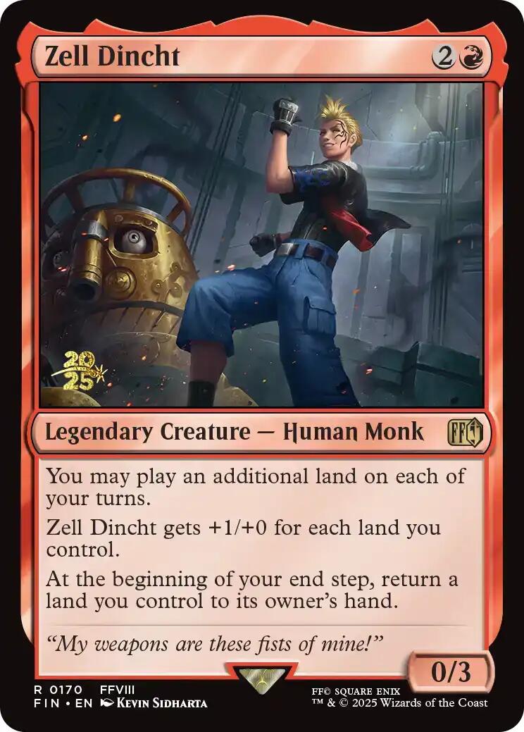 Zell Dincht [FINAL FANTASY Prerelease Promo] | Good Games Adelaide SA