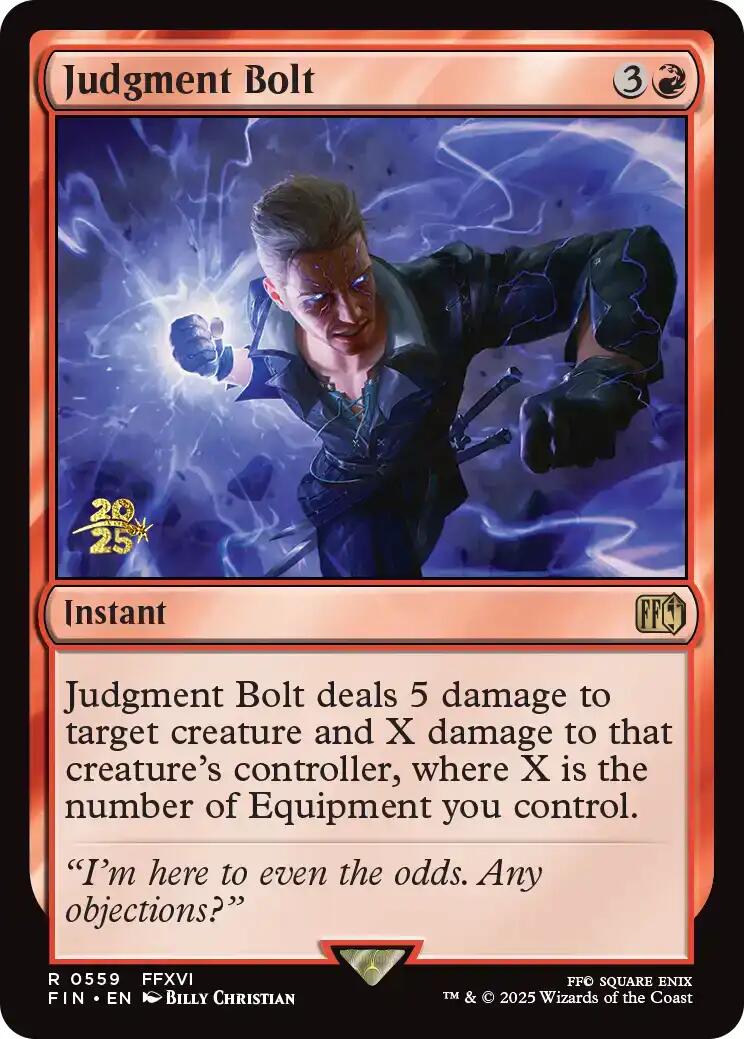 Judgment Bolt [FINAL FANTASY Prerelease Promo] | Good Games Adelaide SA