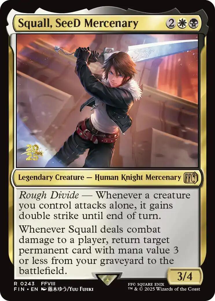 Squall, SeeD Mercenary [FINAL FANTASY Prerelease Promo] | Good Games Adelaide SA