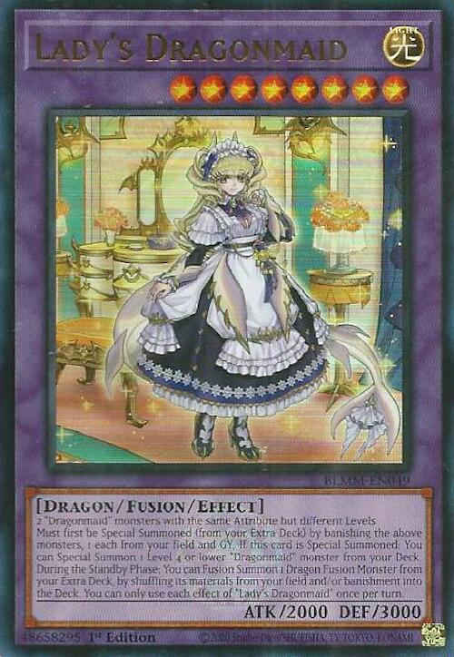 Lady's Dragonmaid [BLMM-EN049] Ultra Rare | Good Games Adelaide SA